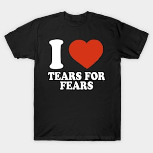 Graphic I Love Fears Personalized Name Vintage T-Shirt